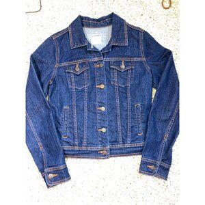 Old Navy Jean Jacket with Painting on Back